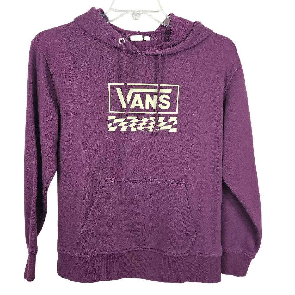 Vans Womens XS-M Muted Purple Hoodie‎ Skate Hooded Sweatshirt Y2K Trendy School
